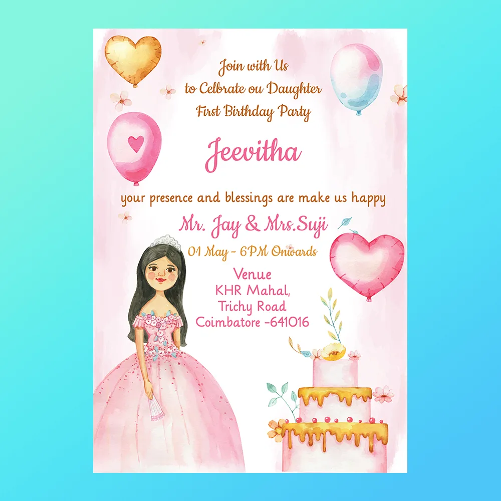 Customized Birthday Invitations
