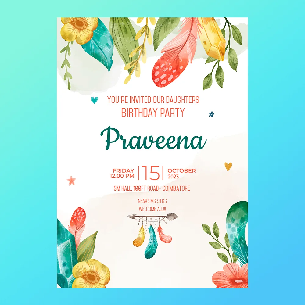 Customized Birthday Invitations