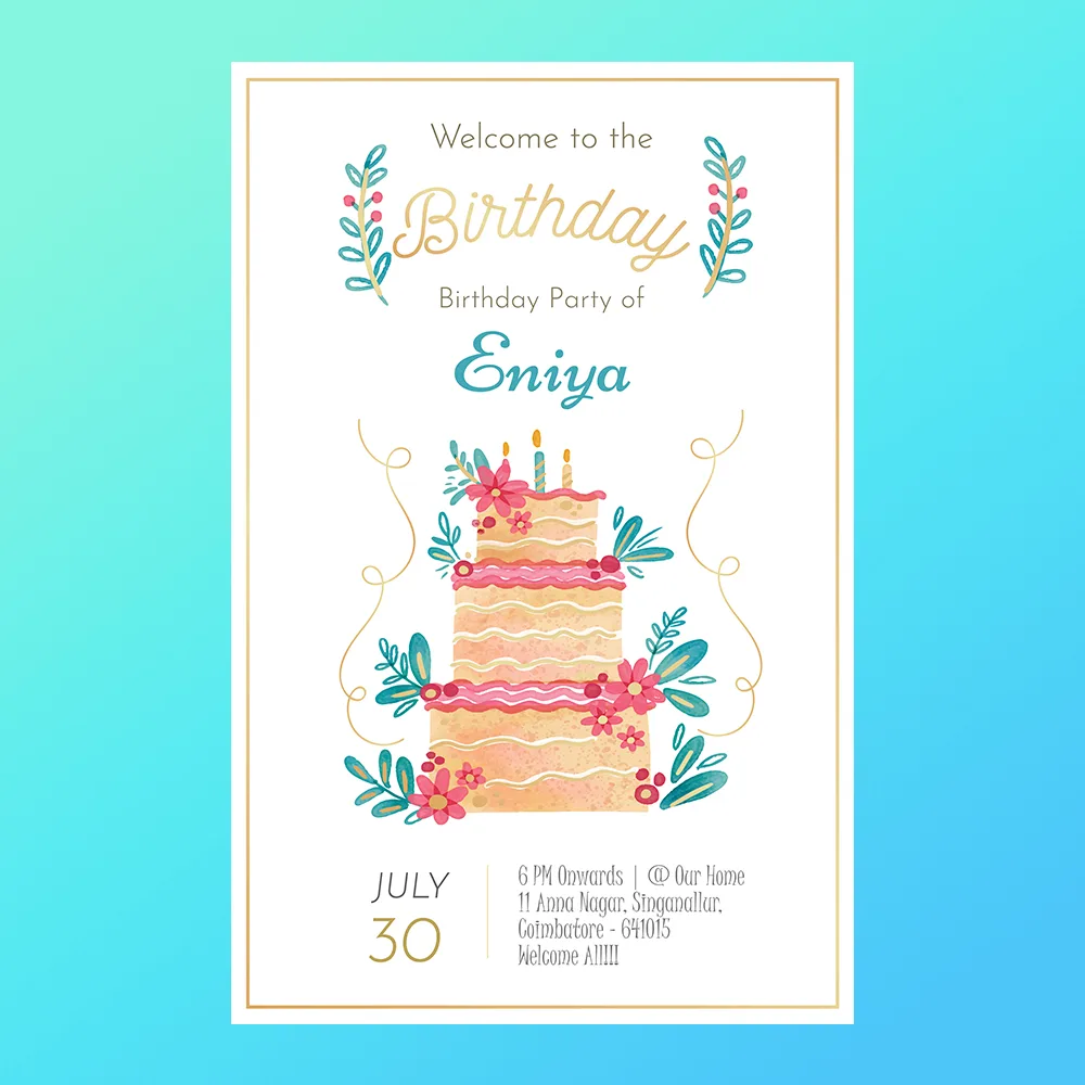 Customized Birthday Invitations