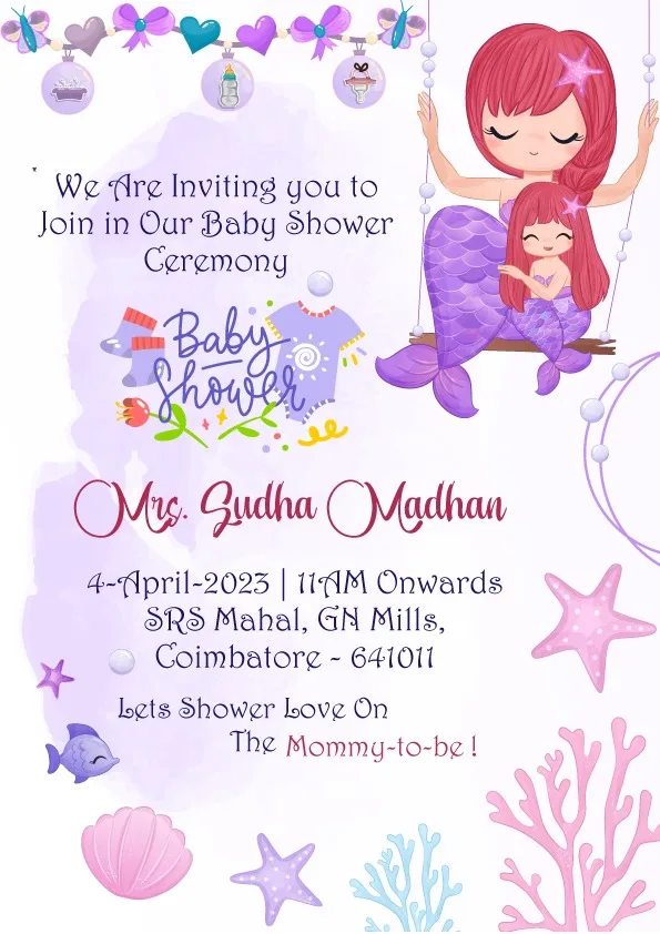 Customized Baby Shower Invitation Cards