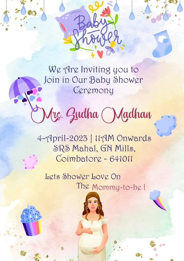 Customized Baby Shower Invitation Cards