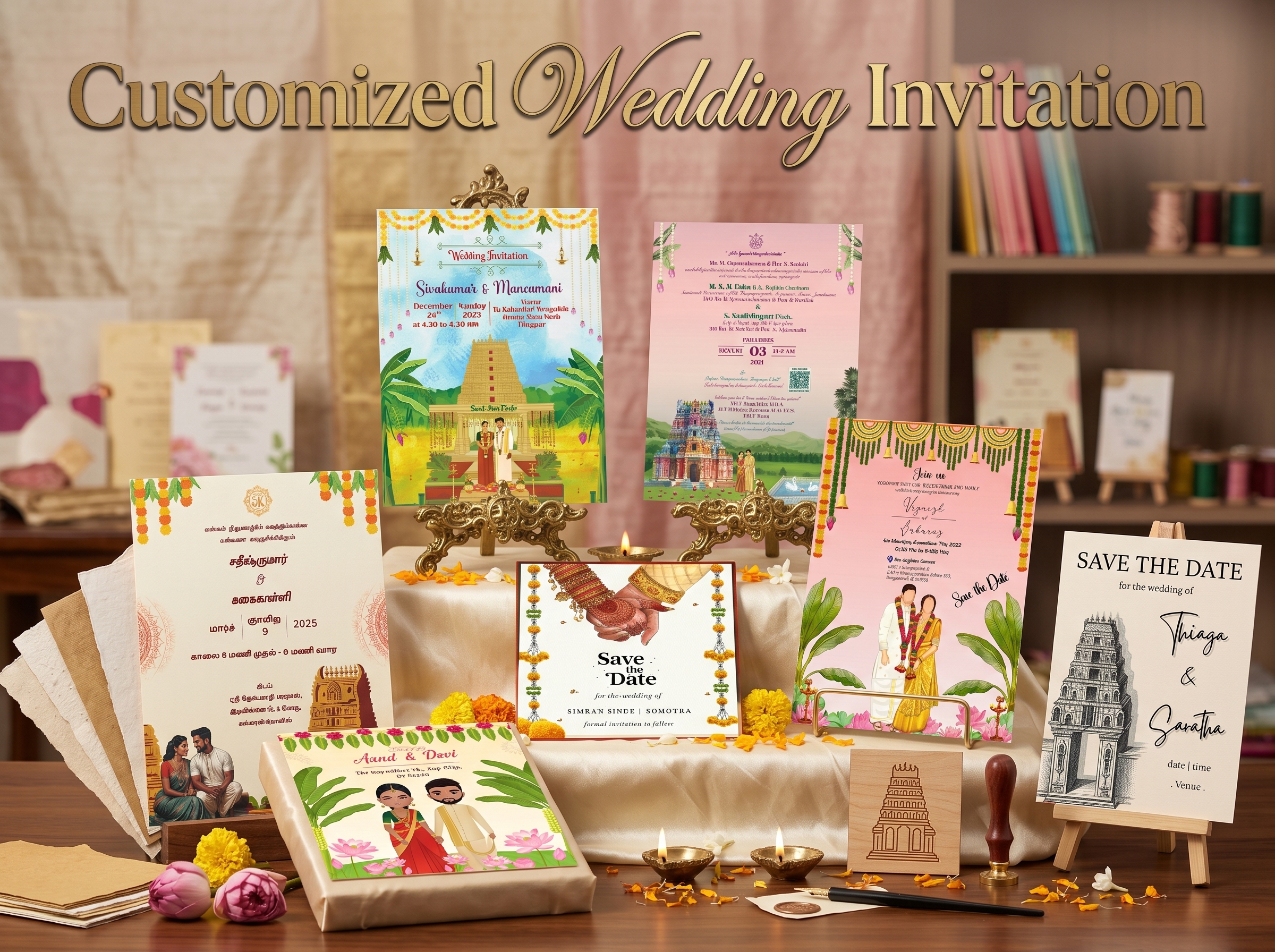 Customized Wedding Invitation