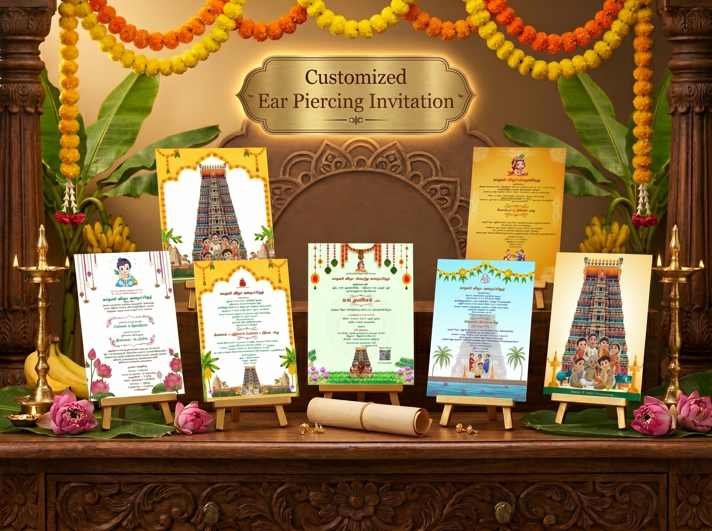 Customized Ear Piercing Invitations