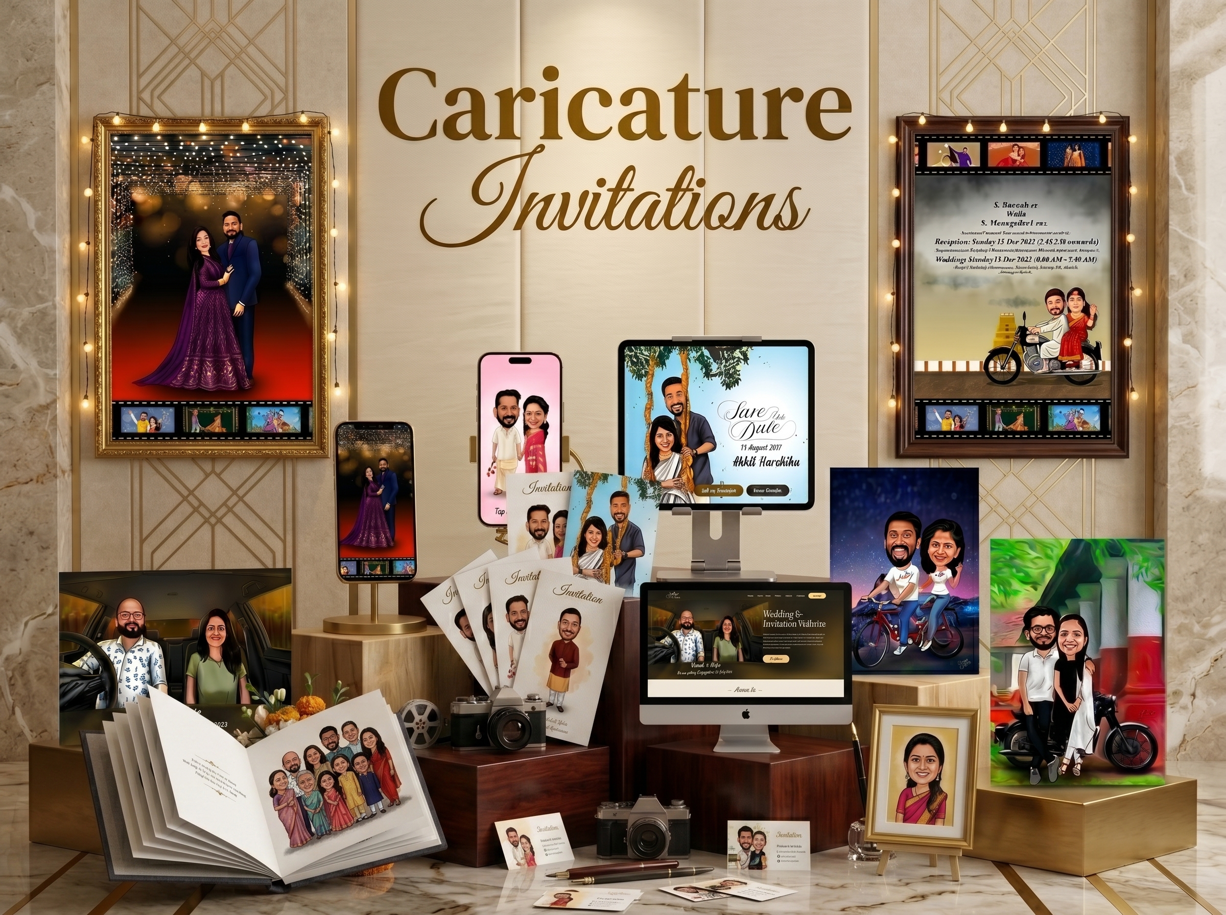 Caricature Invitations