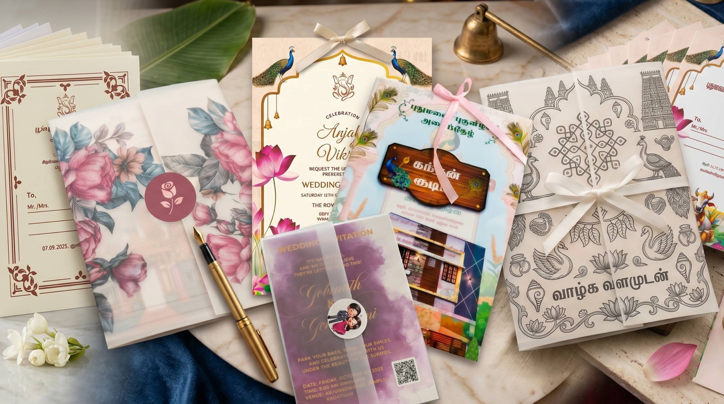 Half Saree Invitation